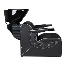 Стаціонарна перукарська мийка SIMONE із чорною керамікою