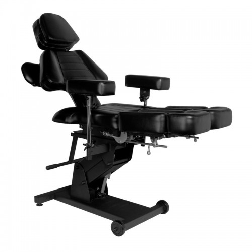 Професиональное кресло для татуировок  с электроприводом PRO INK 606 черное